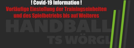 Handball TS Wörgl - Covid-19 Information